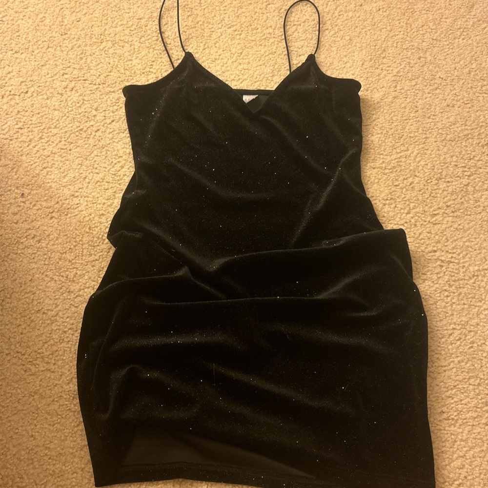 black sparkly dress size small